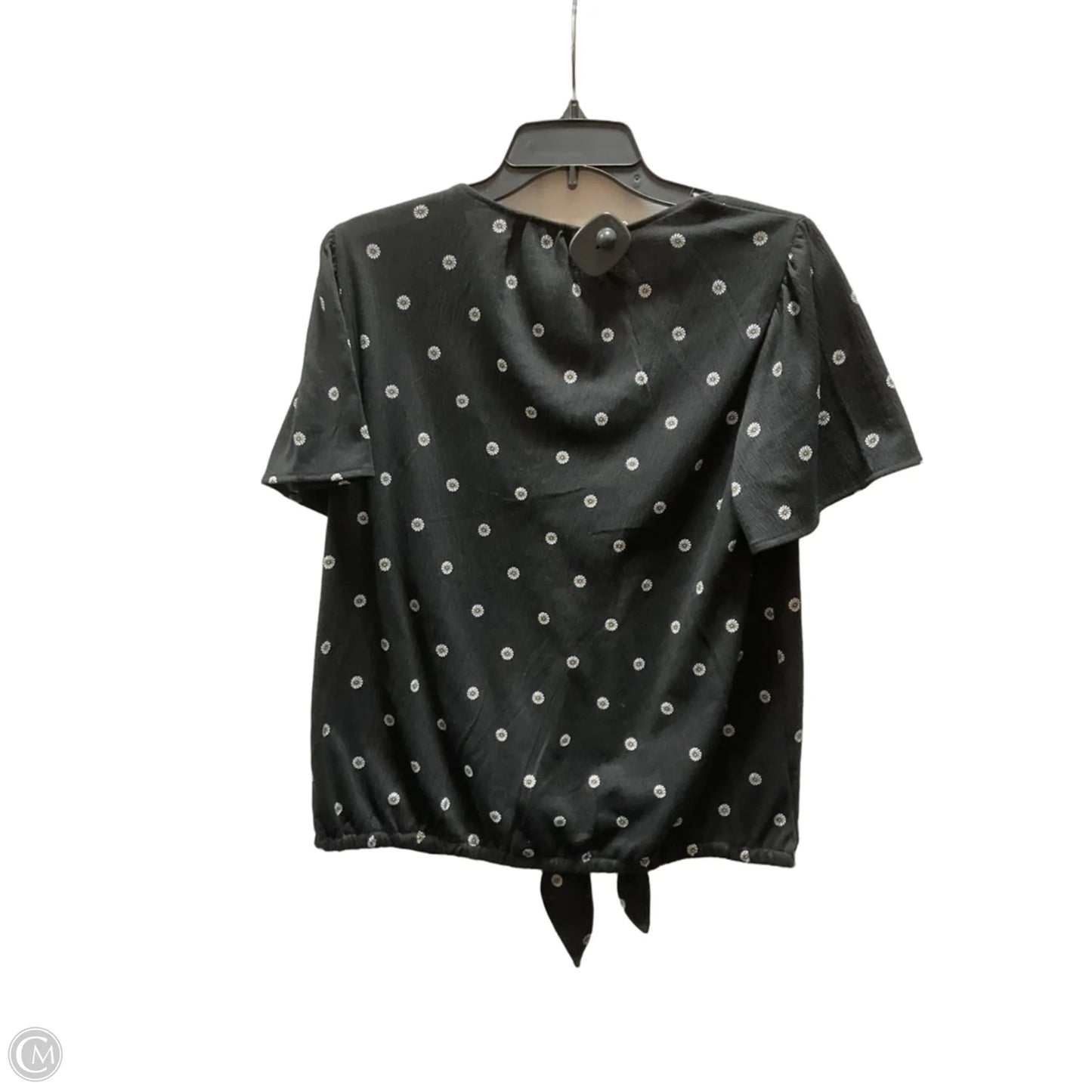 Top Short Sleeve By Loft In Black, Size: M