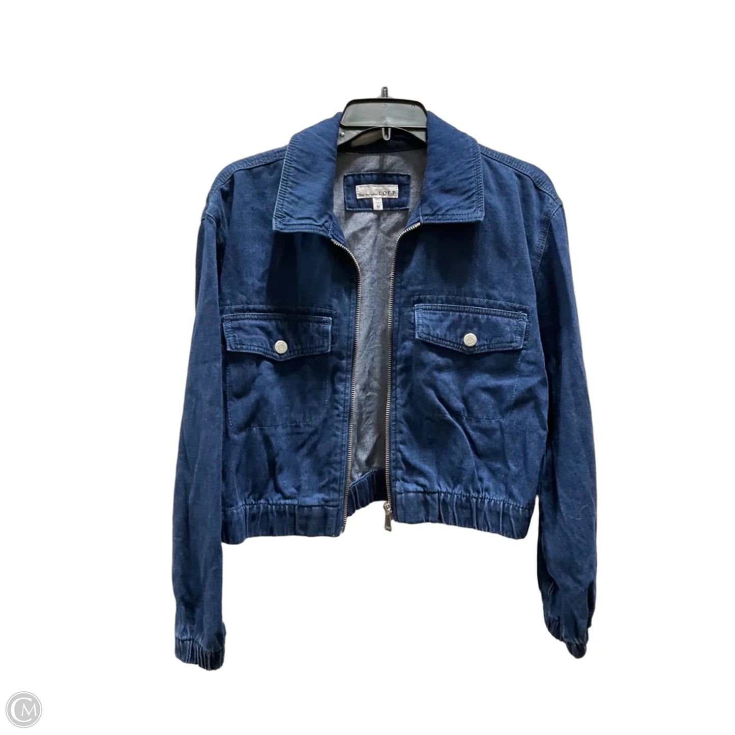 Jacket Denim By Loft In Blue, Size: M
