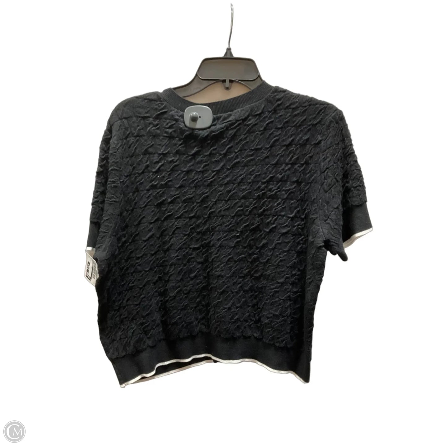 Top Short Sleeve By Ellen Tracy In Black, Size: L