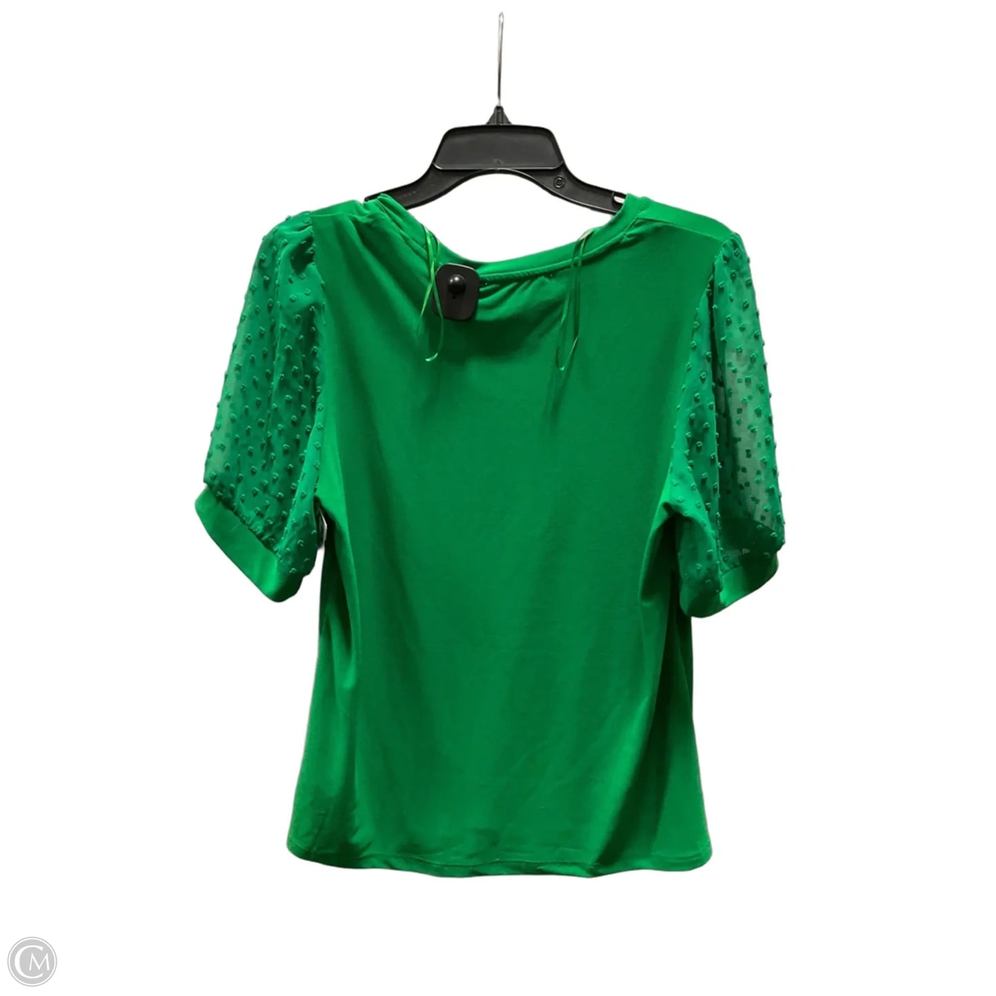 Top Short Sleeve By Cece In Green, Size: M