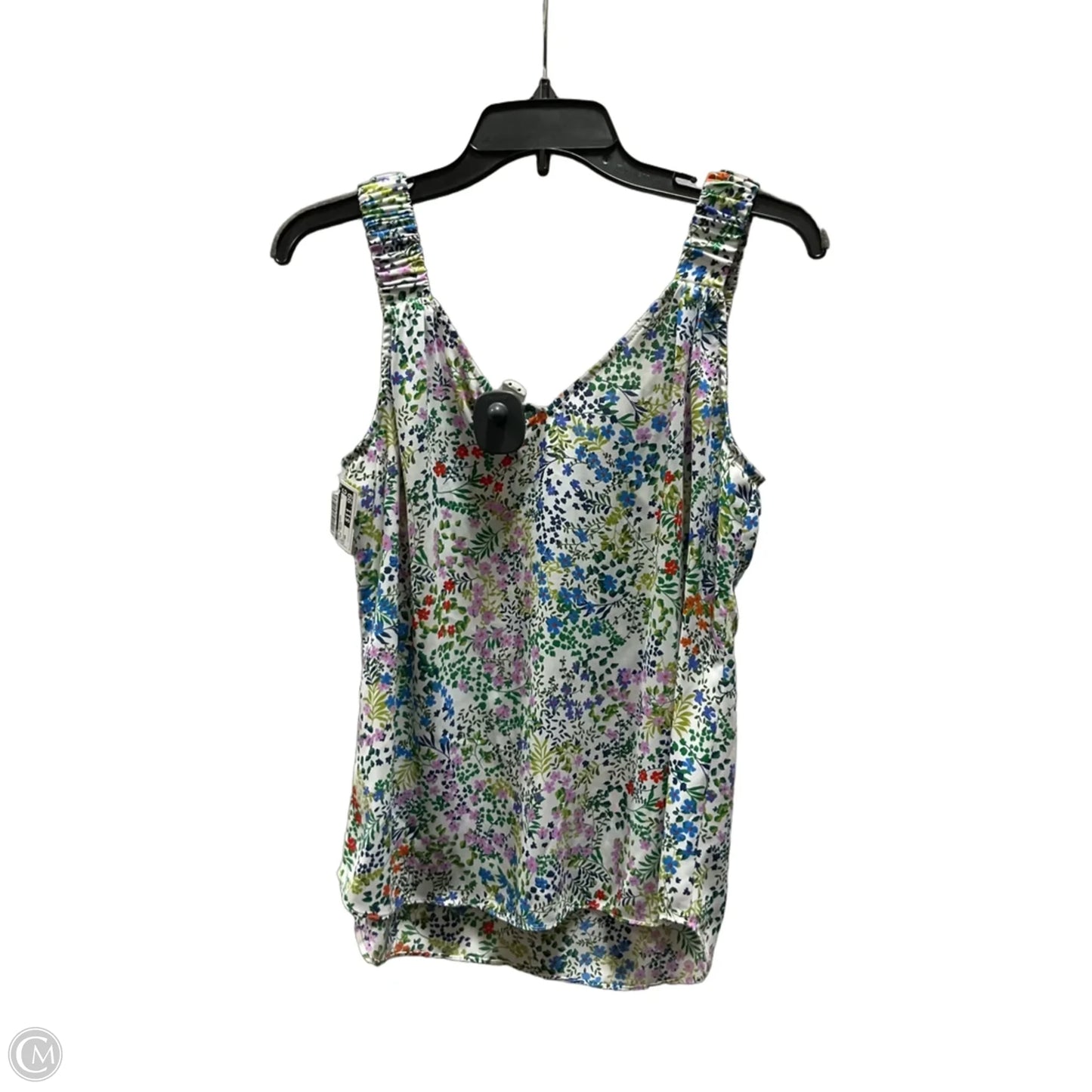 Top Sleeveless By Cabi In Floral Print, Size: Xs