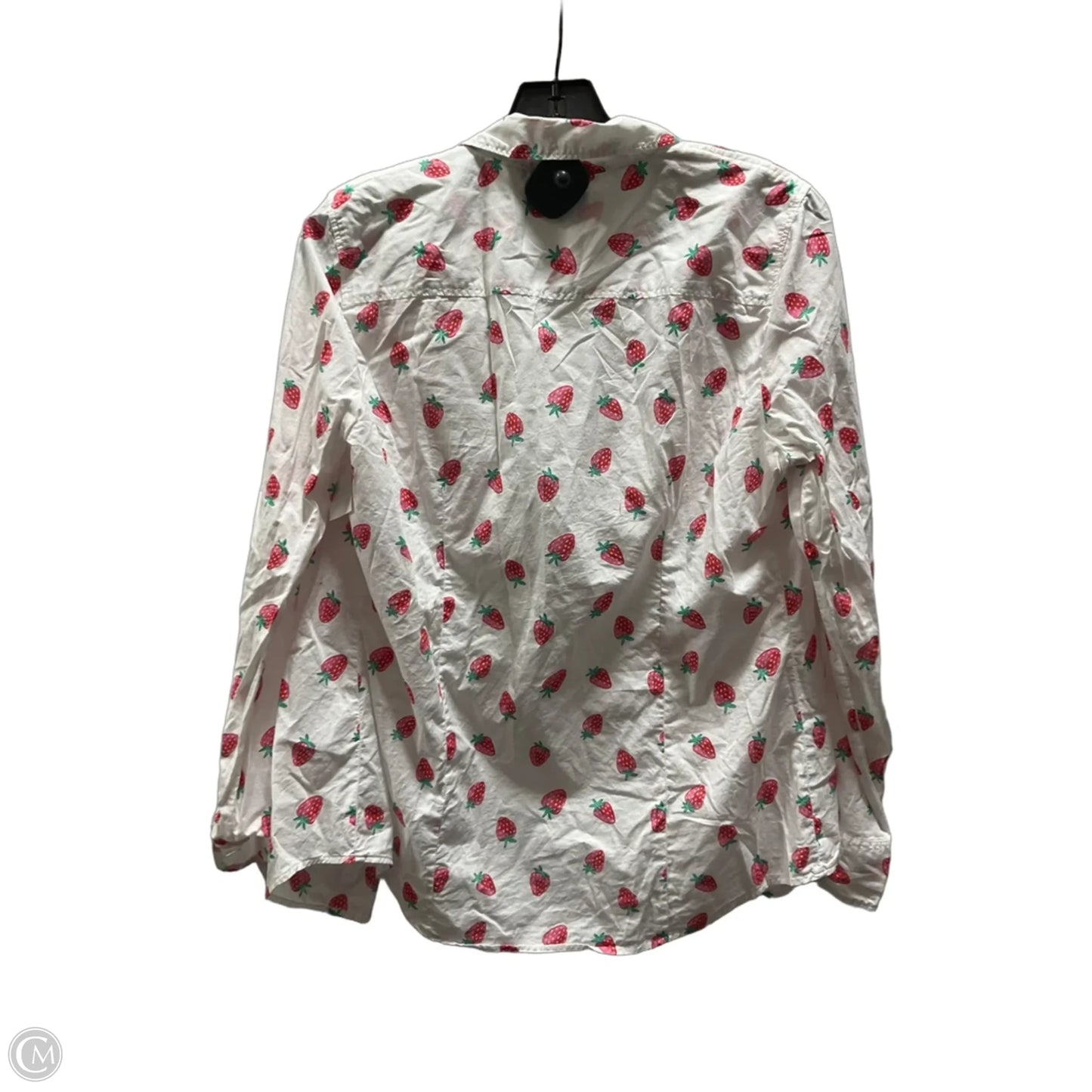 Blouse Long Sleeve By J. Crew In Pink, Size: M