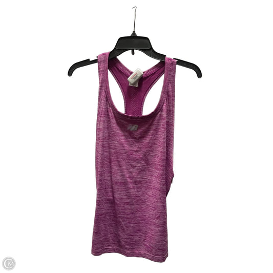 Athletic Tank Top By New Balance In Purple, Size: Xl