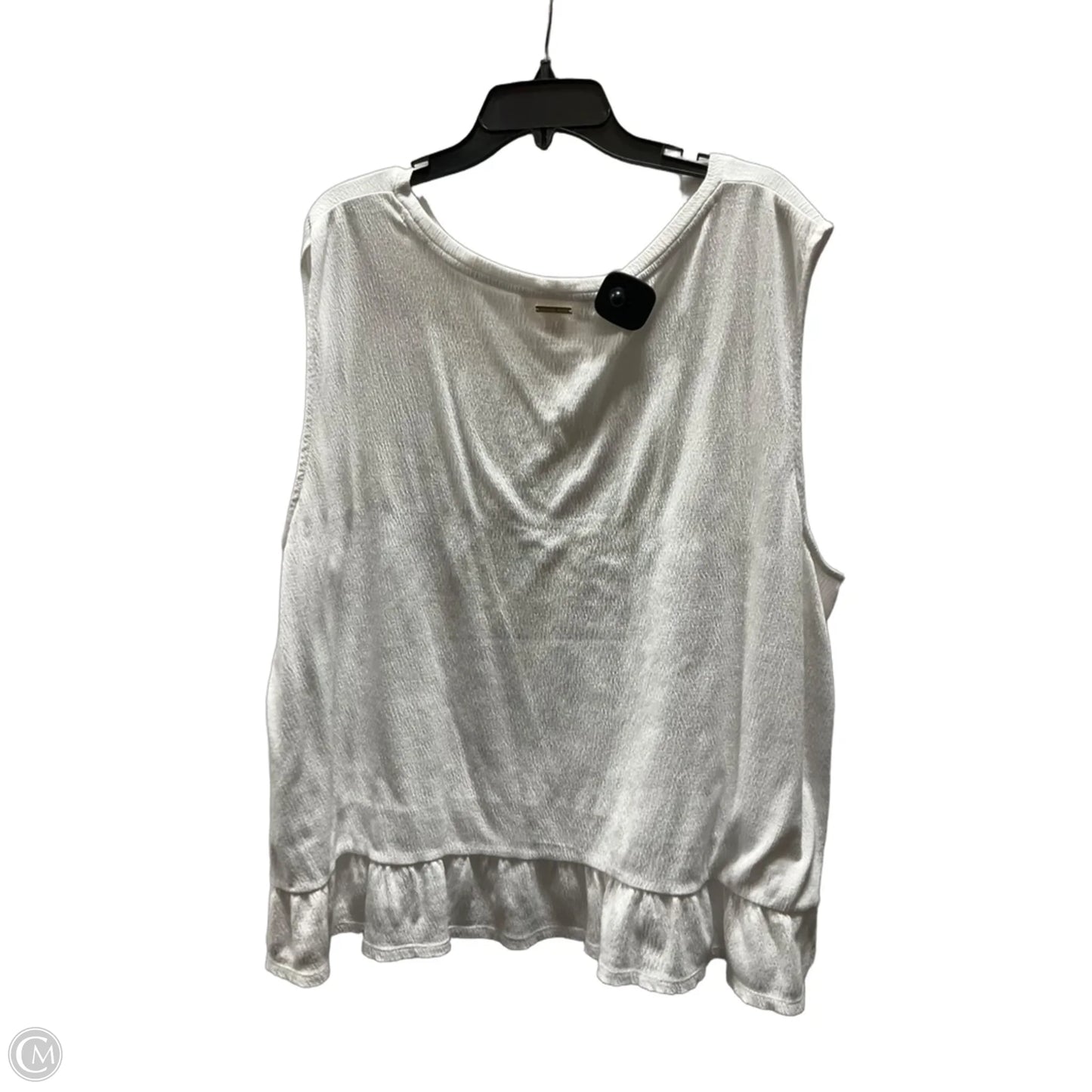 Top Sleeveless By Michael By Michael Kors In White, Size: 3x