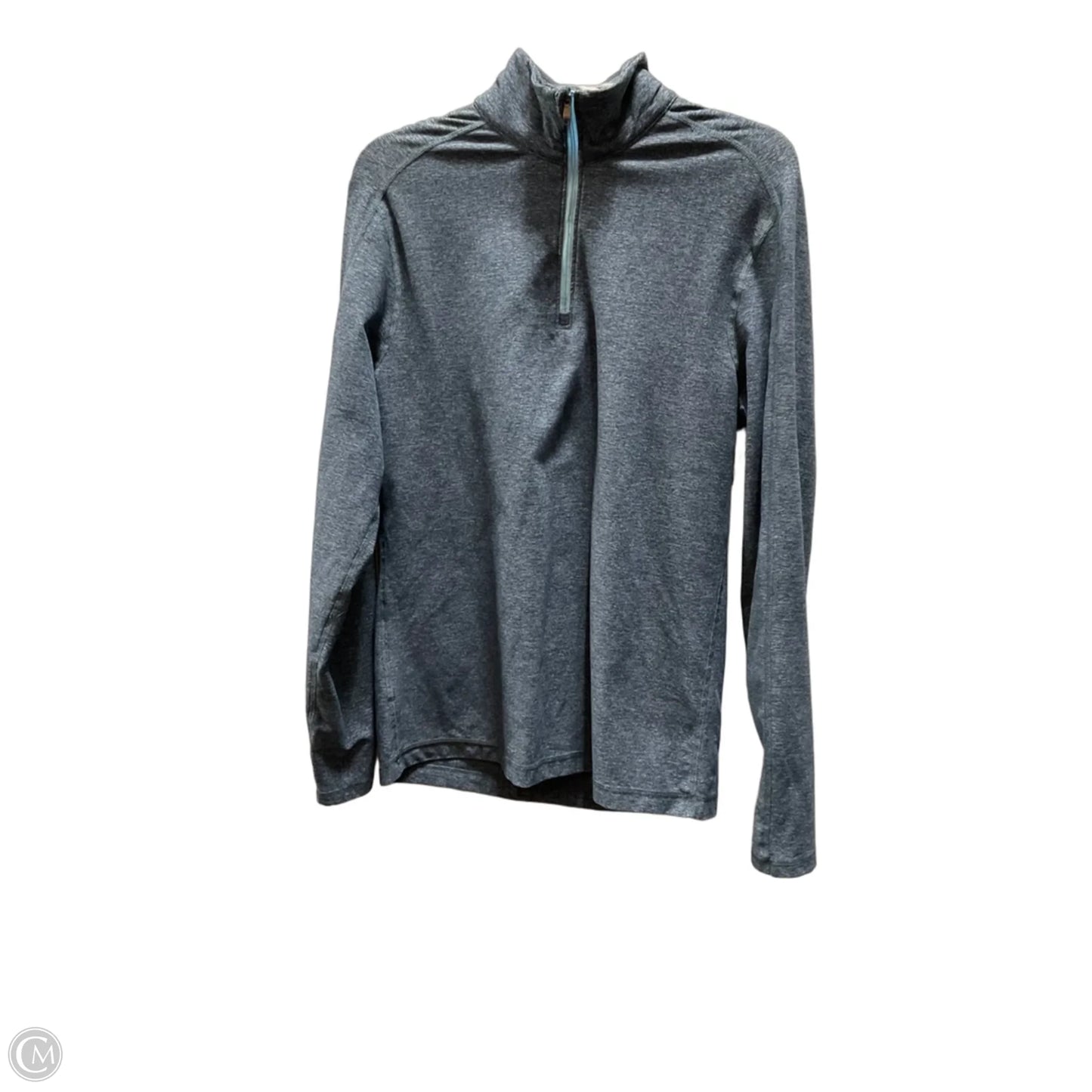 Athletic Top Long Sleeve Collar By Lululemon In Blue, Size: M