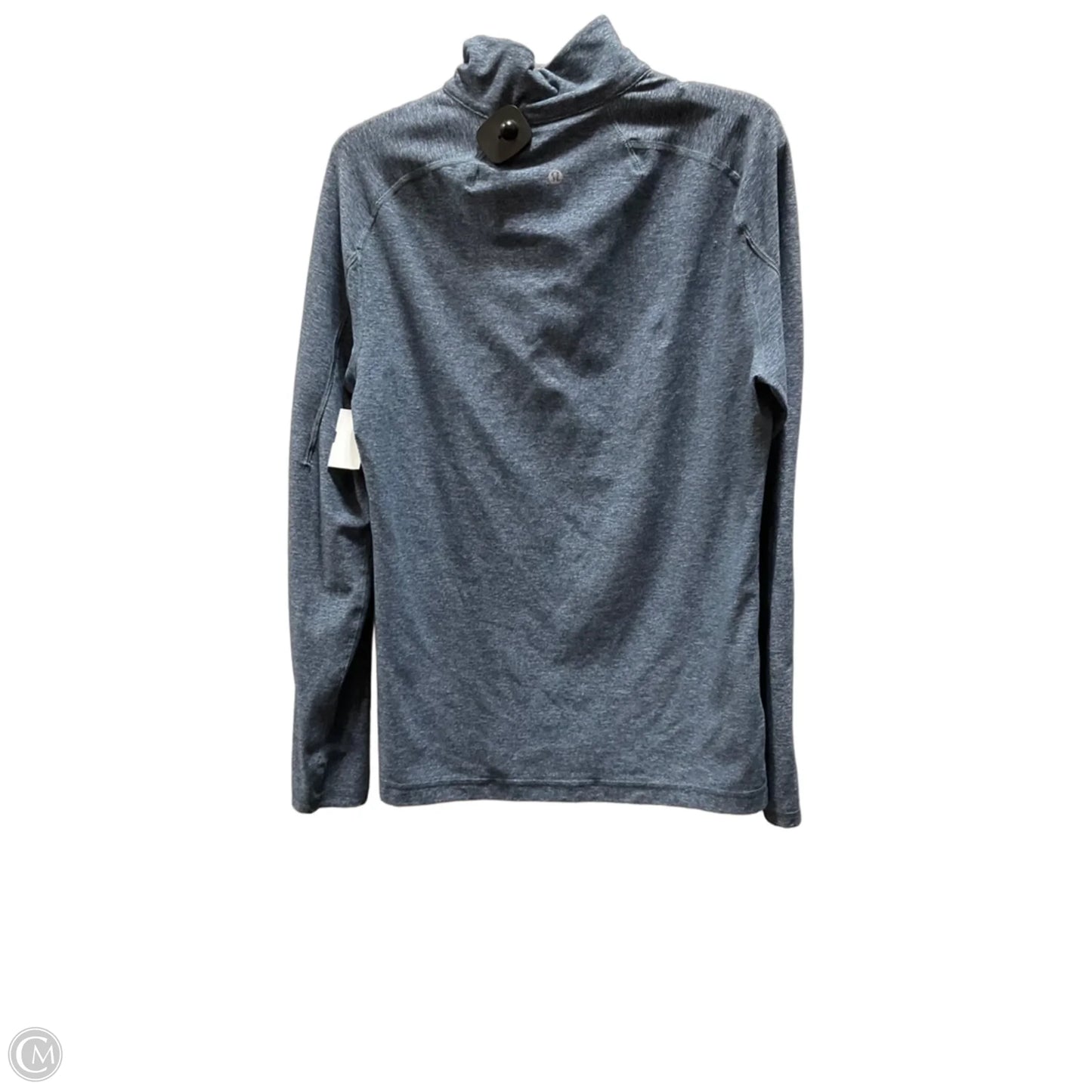 Athletic Top Long Sleeve Collar By Lululemon In Blue, Size: M