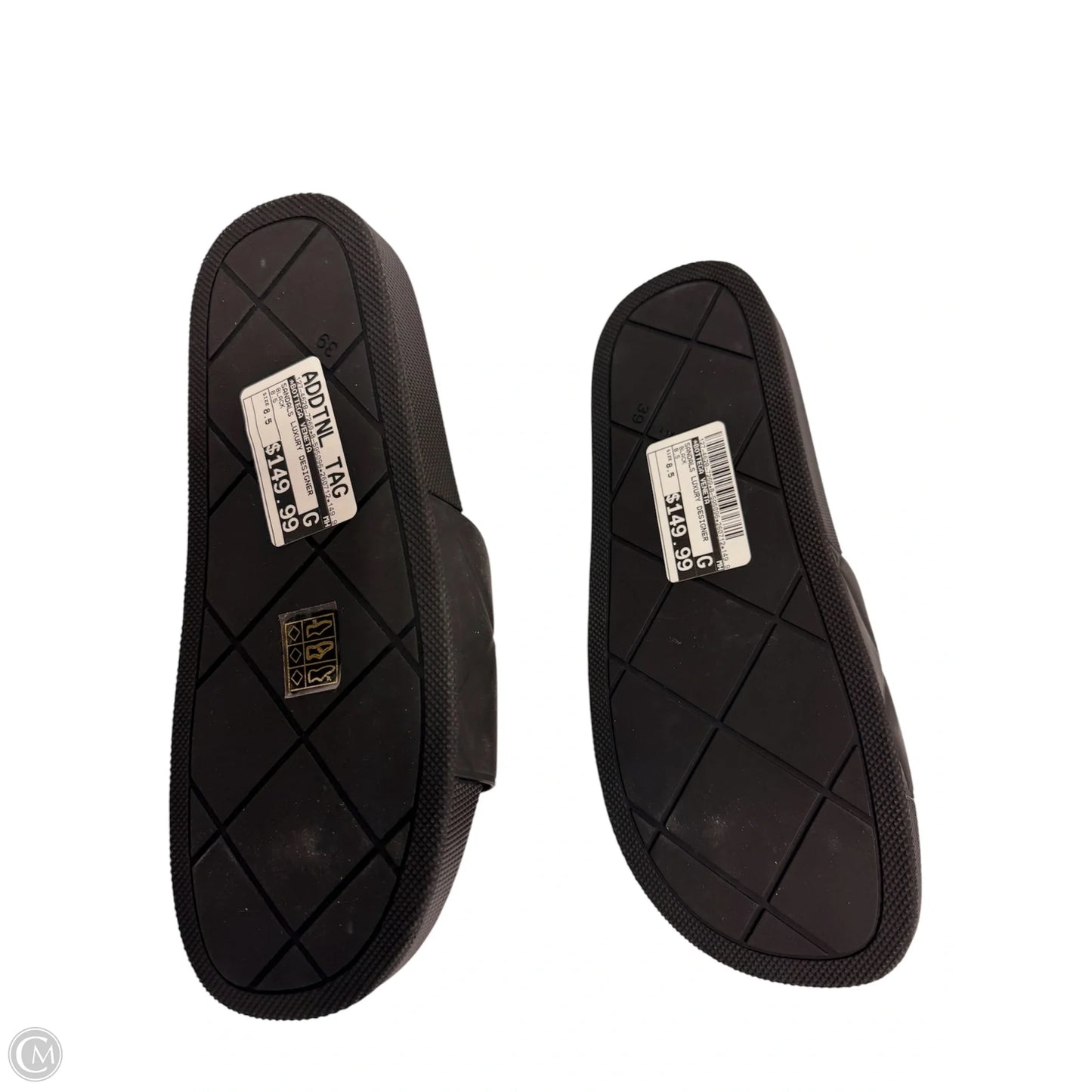 Sandals Luxury Designer By Bottega Veneta In Black, Size: 8.5