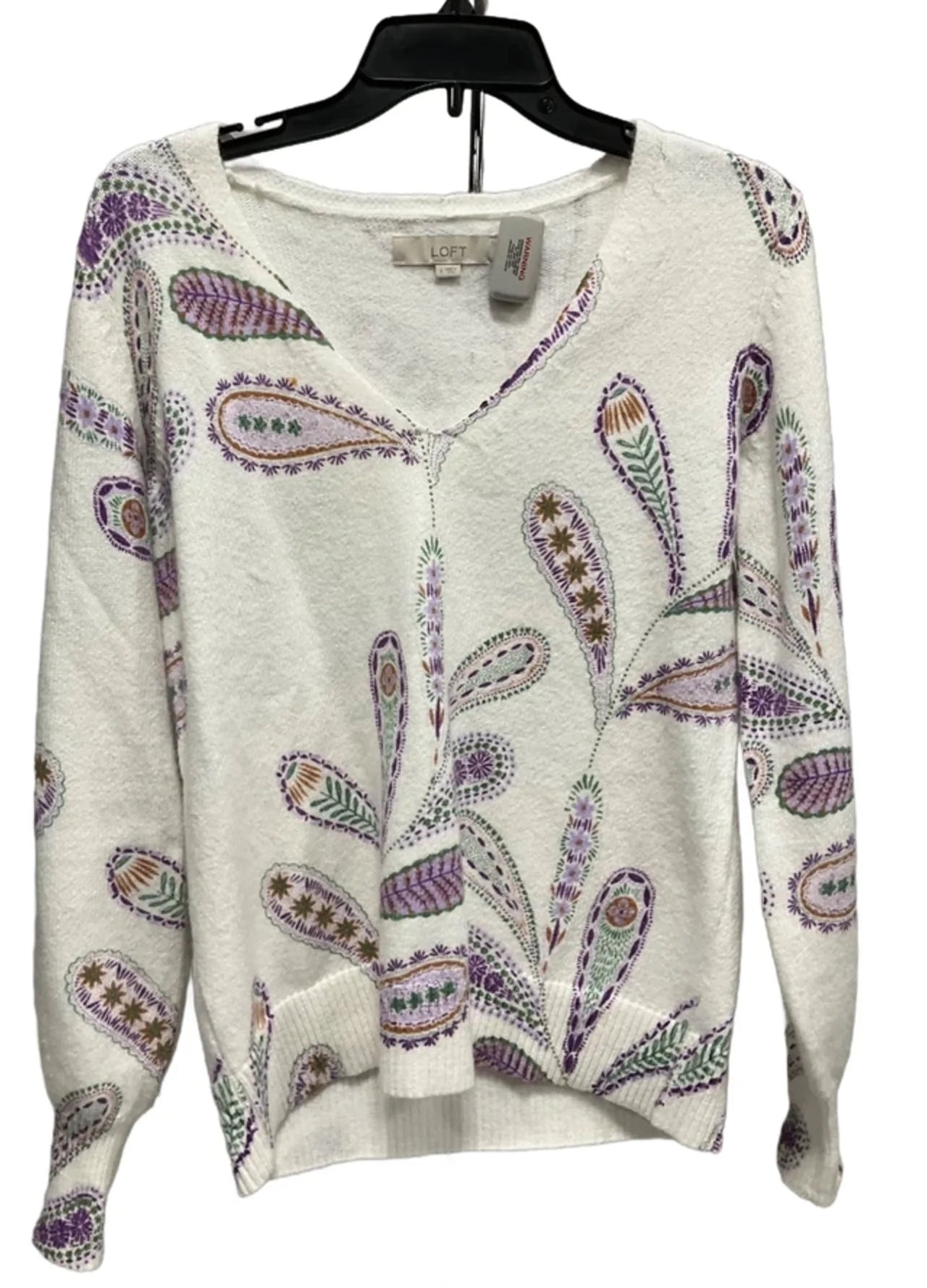 Sweater By Loft In White, Size: S