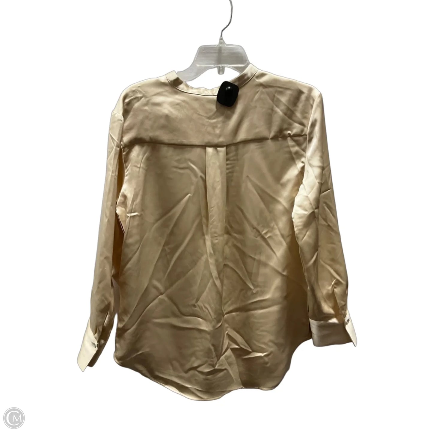 Blouse Long Sleeve By Rachel Zoe In Gold, Size: M