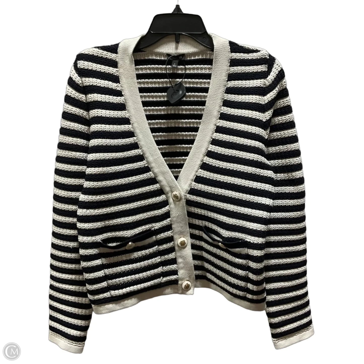 Blazer By Talbots In Striped Pattern, Size: S