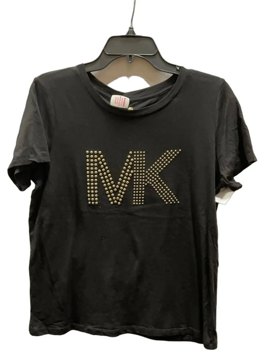 Top Short Sleeve By Michael By Michael Kors In Black, Size: L