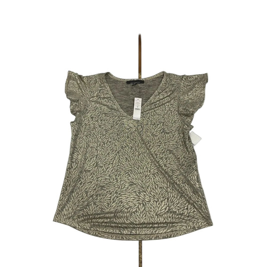 Top Short Sleeve By White House Black Market In Gold, Size: M