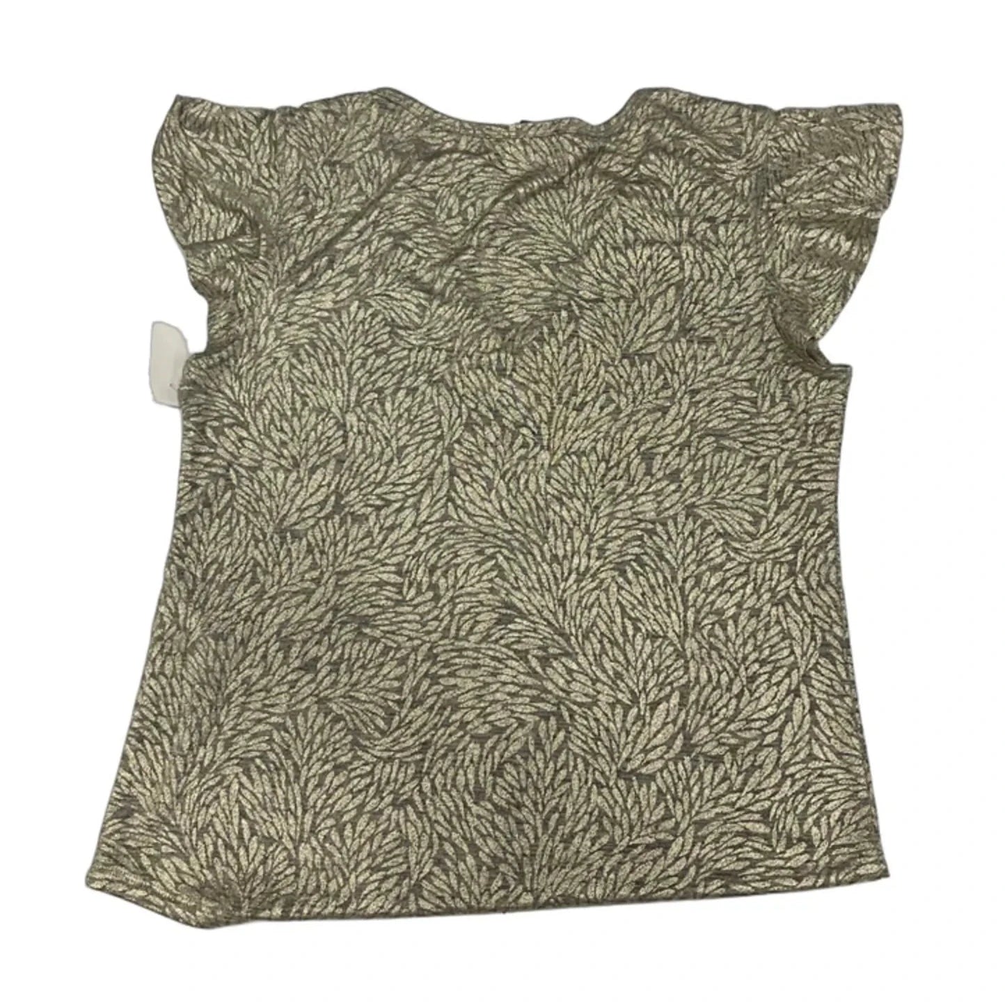 Top Short Sleeve By White House Black Market In Gold, Size: M