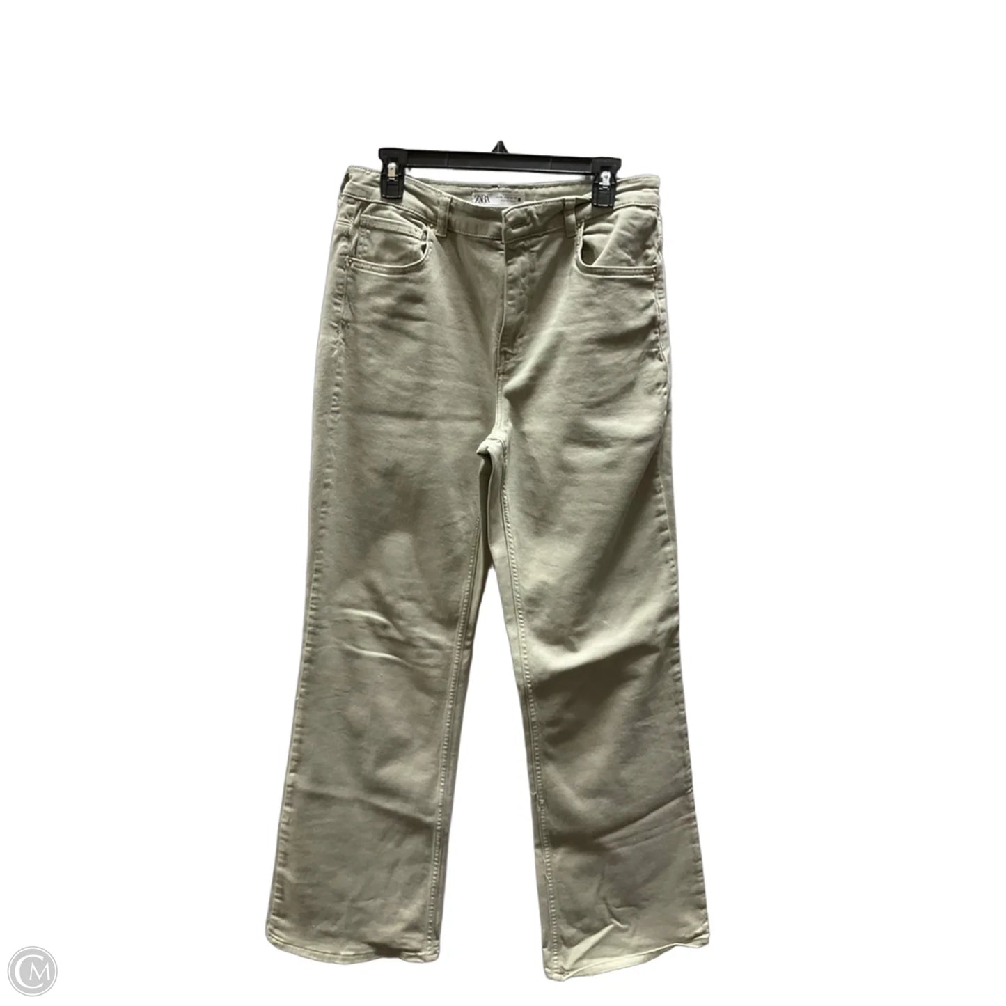 Jeans Wide Leg By Zara In Green, Size: 6