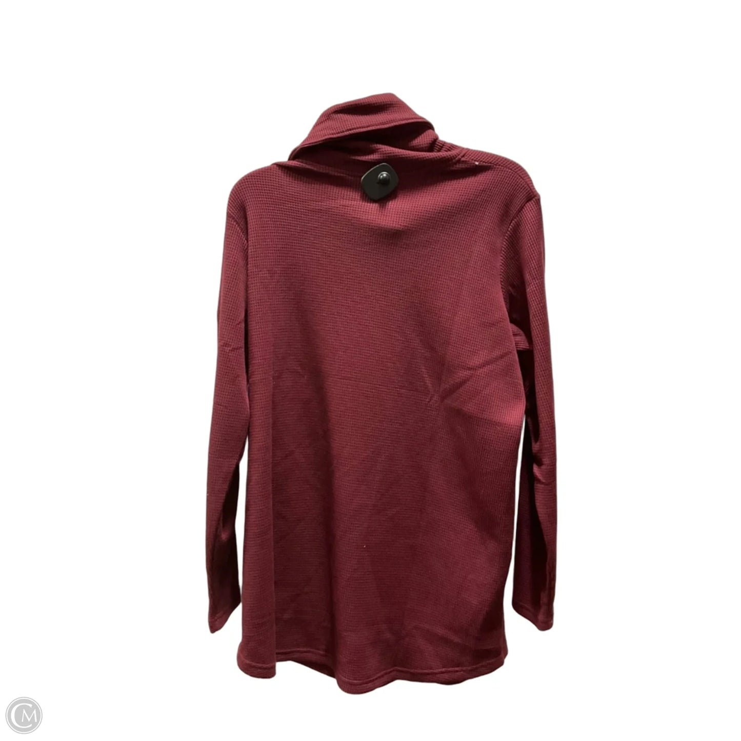 Athletic Top Long Sleeve Collar By Columbia In Maroon, Size: Xl