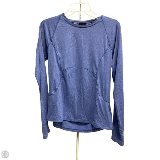 Athletic Top Long Sleeve Crewneck By Spyder In Blue, Size: M
