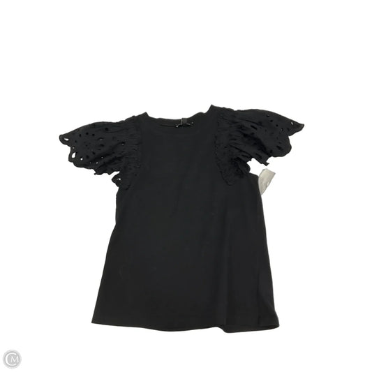 Top Short Sleeve By Express In Black, Size: Xs