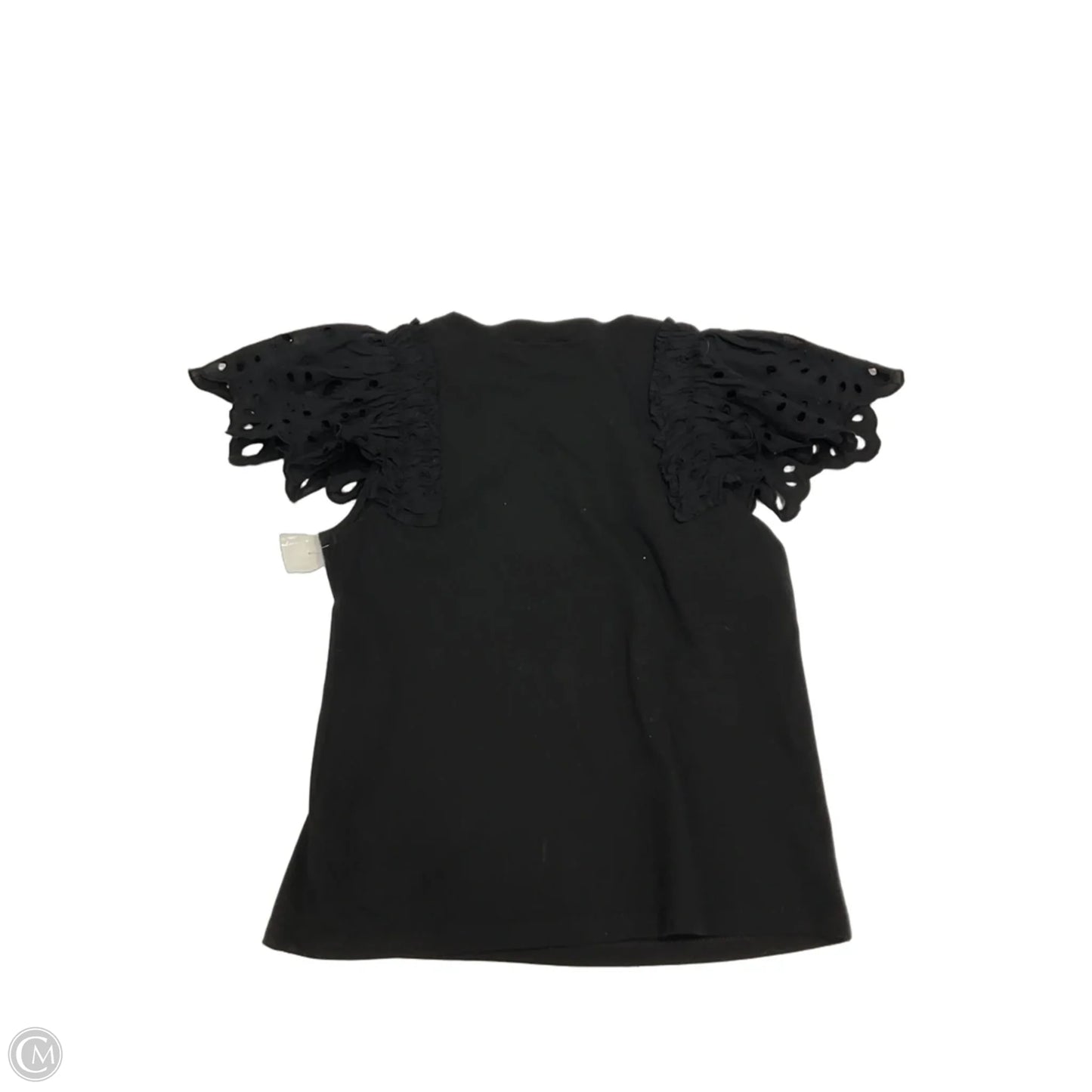 Top Short Sleeve By Express In Black, Size: Xs