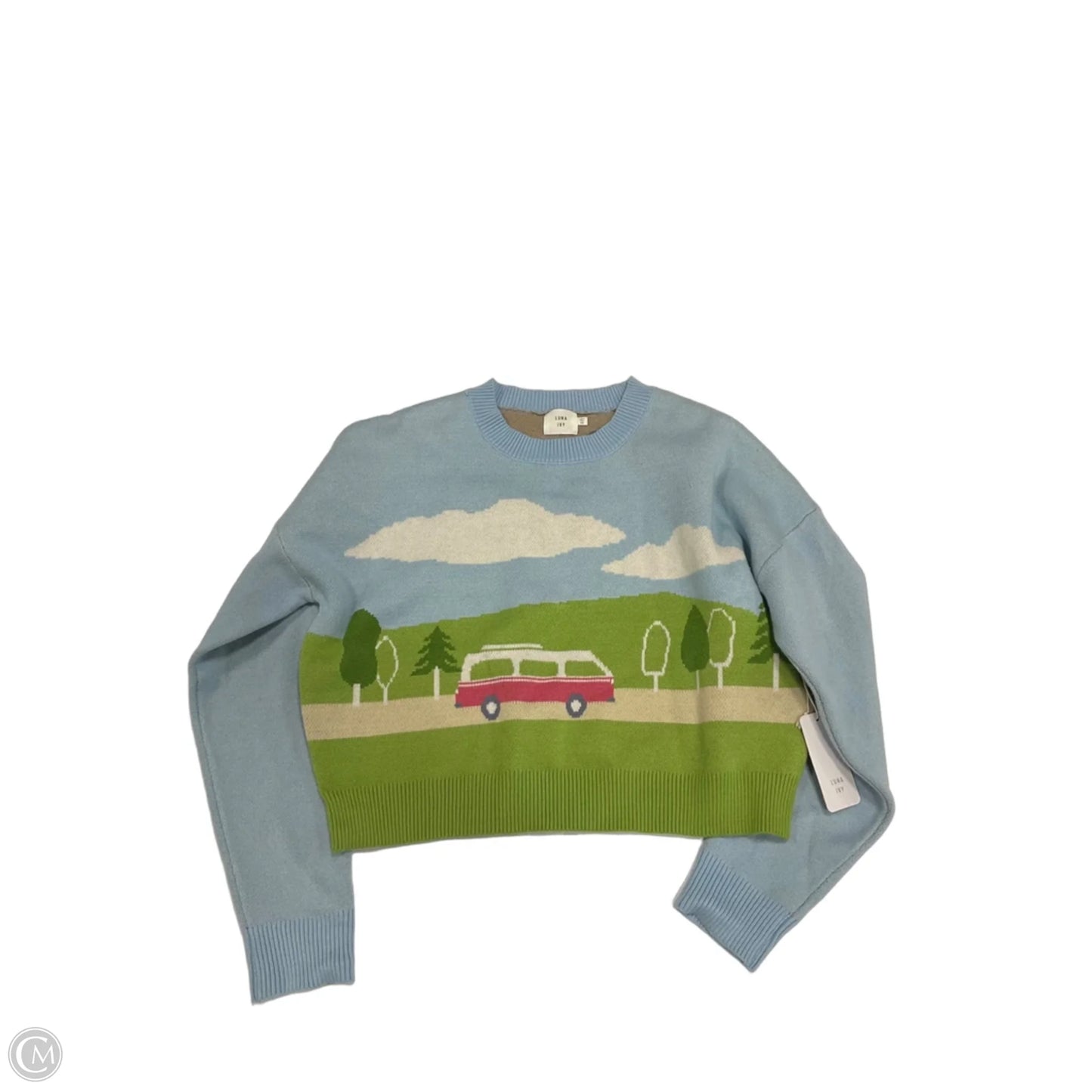 Top Long Sleeve By Cmc In Blue, Size: Xs