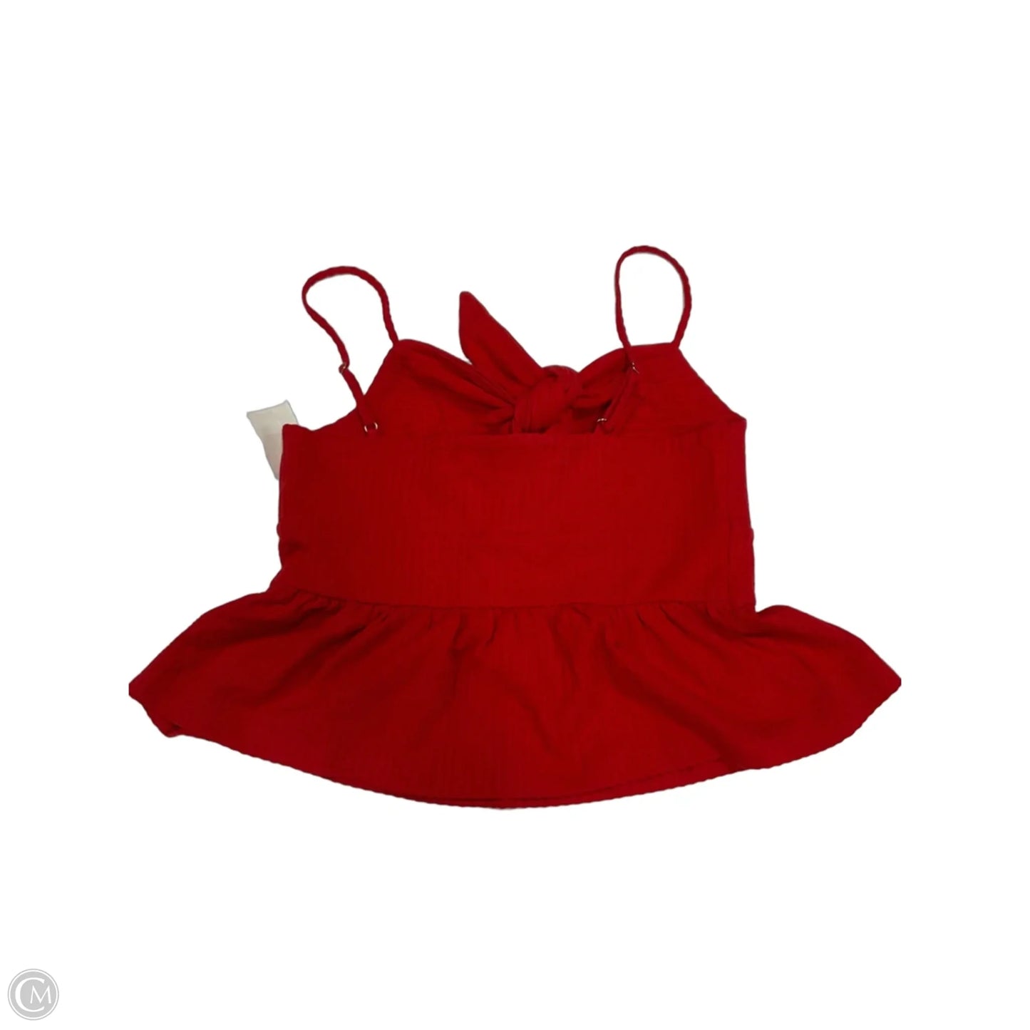 Top Sleeveless By Loft In Red, Size: M