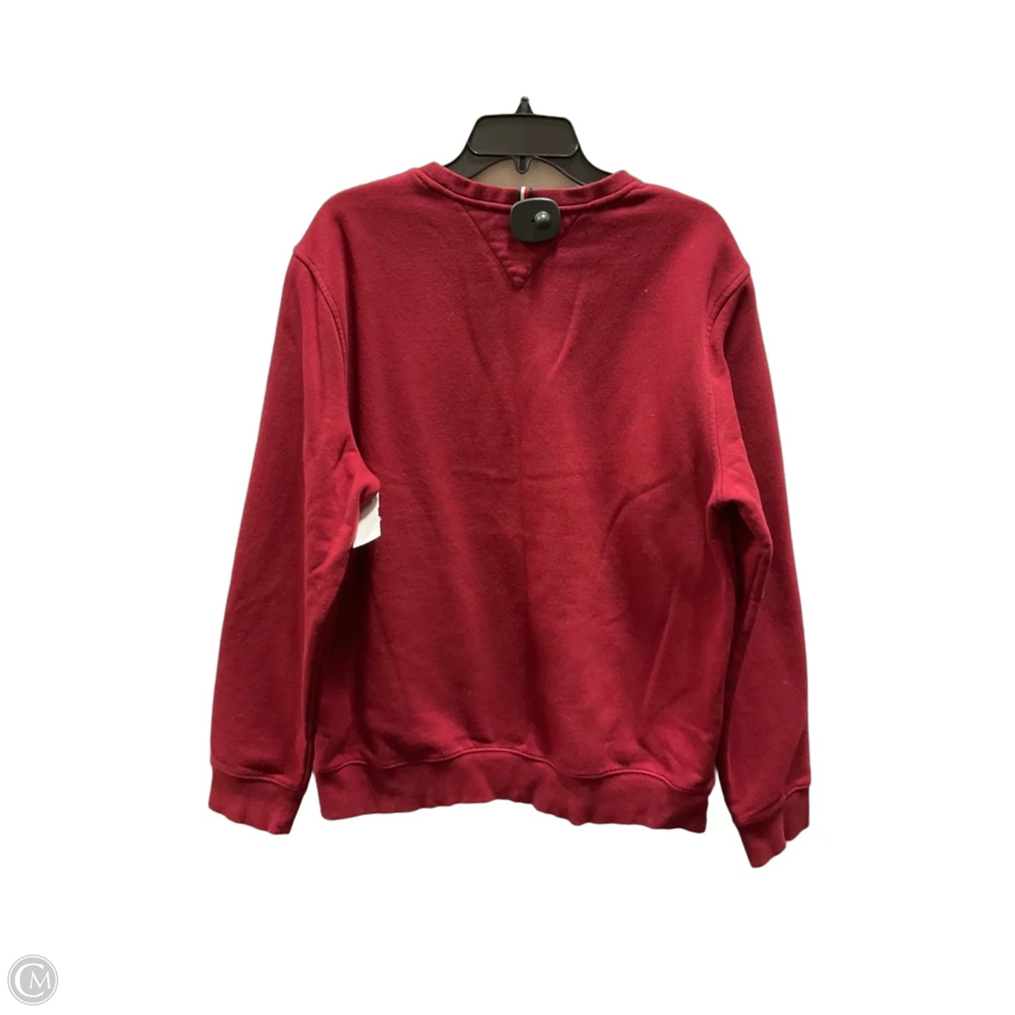 Sweatshirt Crewneck By Tommy Hilfiger In Maroon, Size: L