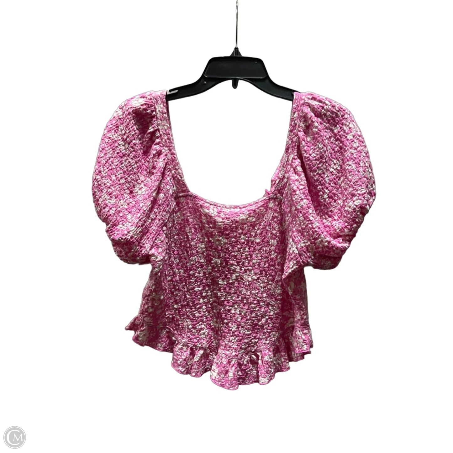 Top Short Sleeve By Free People In Pink, Size: M