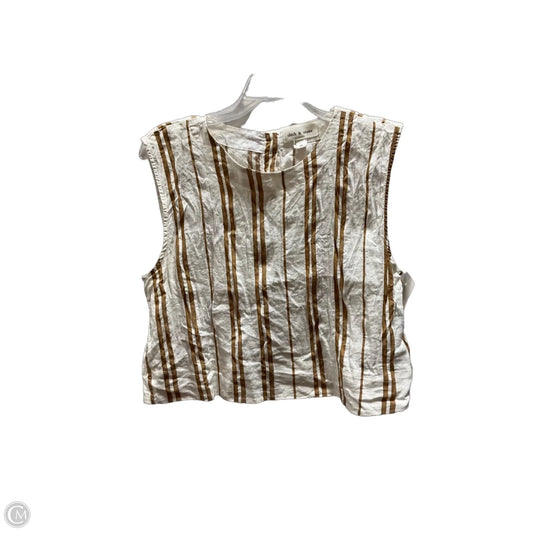 Top Sleeveless By Cloth & Stone In Striped Pattern, Size: M