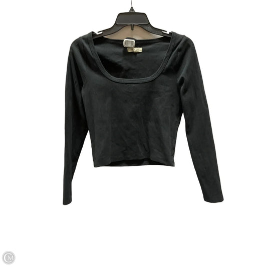 Top Long Sleeve By Madewell In Black, Size: M