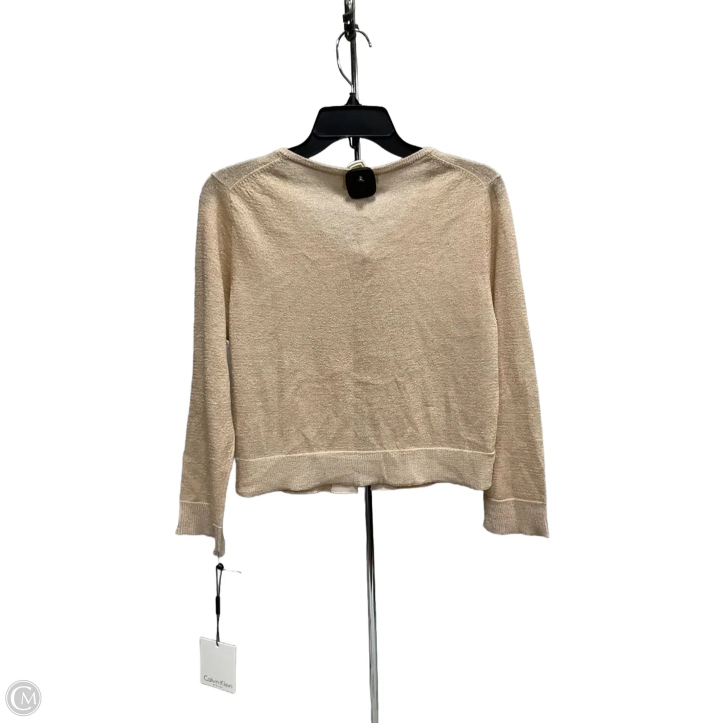 Cardigan By Calvin Klein In Gold, Size: L
