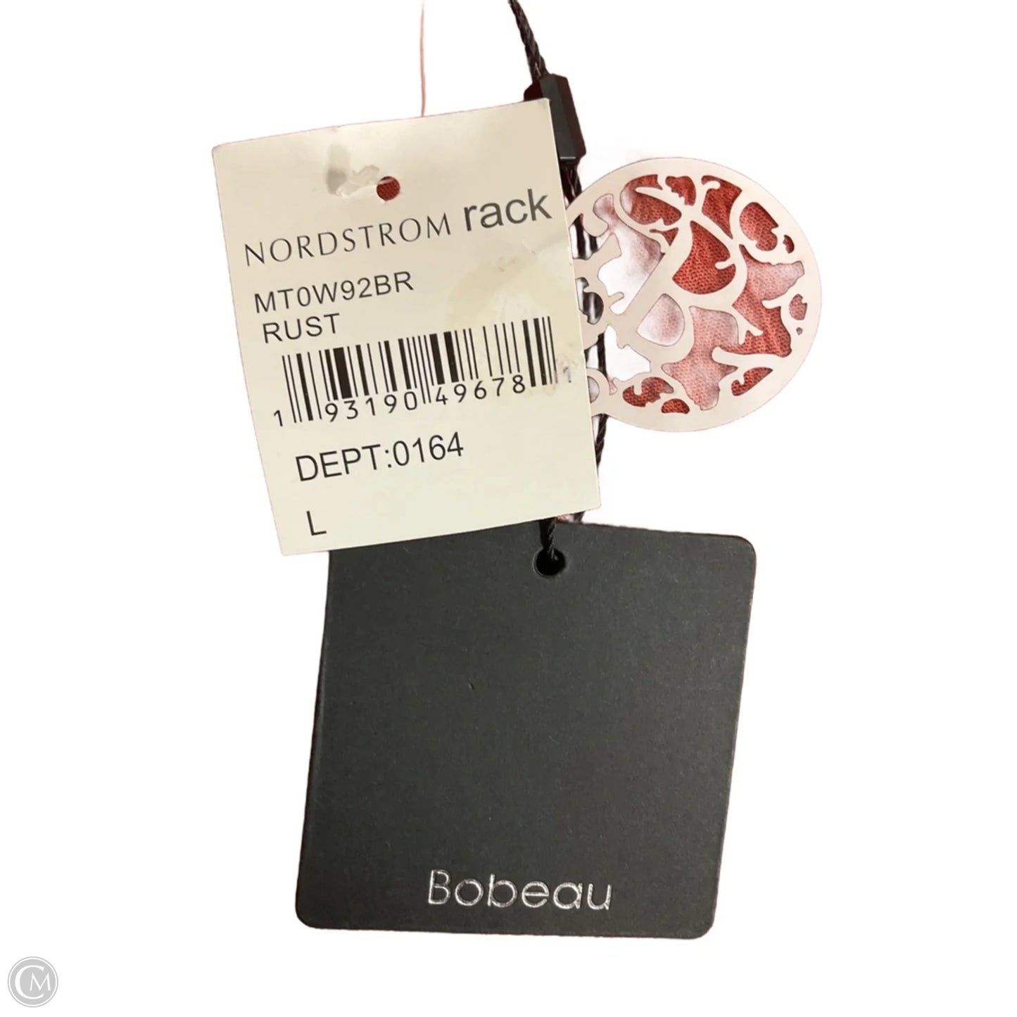 Top 3/4 Sleeve By Bobeau In Orange, Size: L