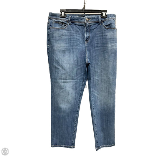 Jeans Cropped By Chicos In Blue, Size: 12