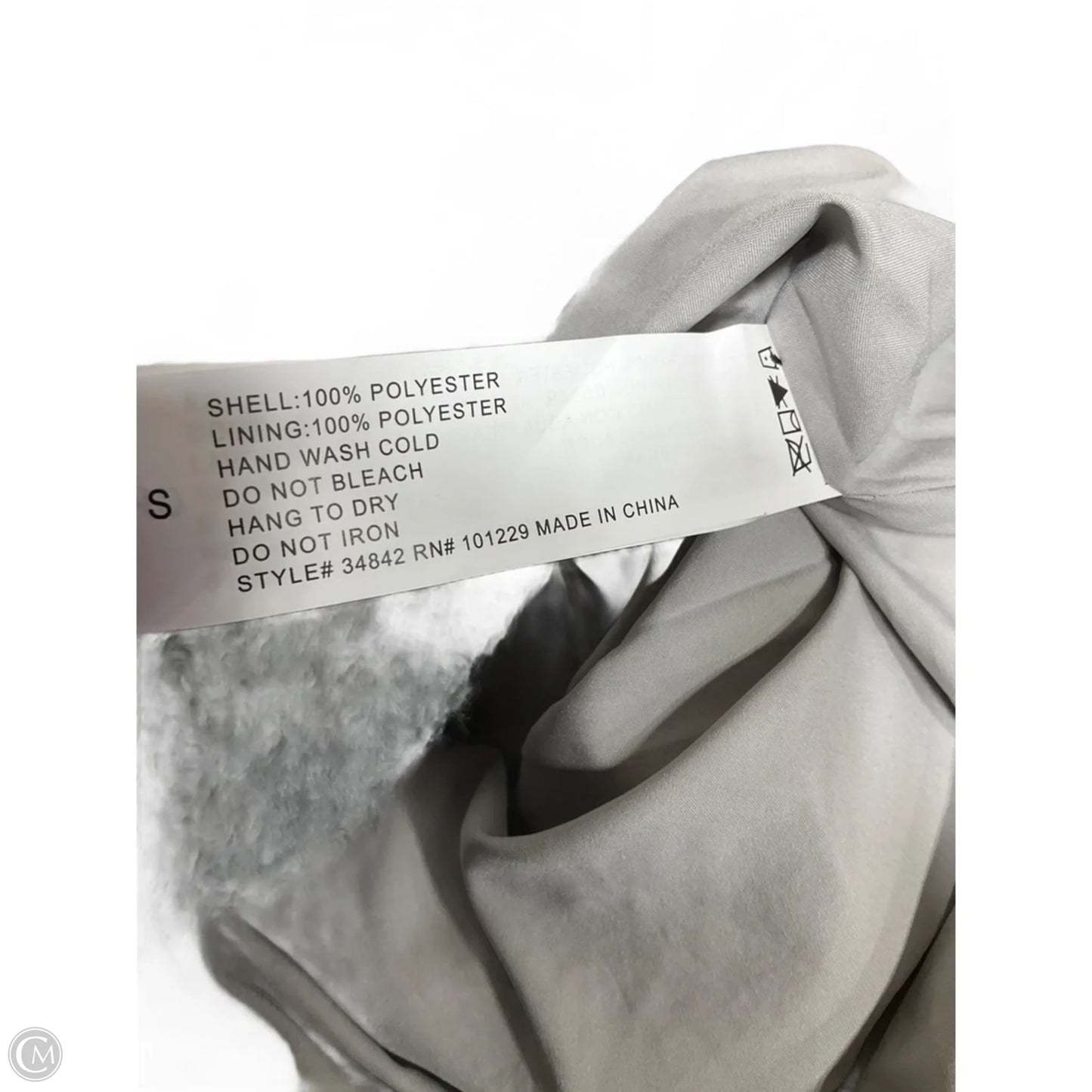 Coat Faux Fur & Sherpa By Stoosh In Grey, Size: S