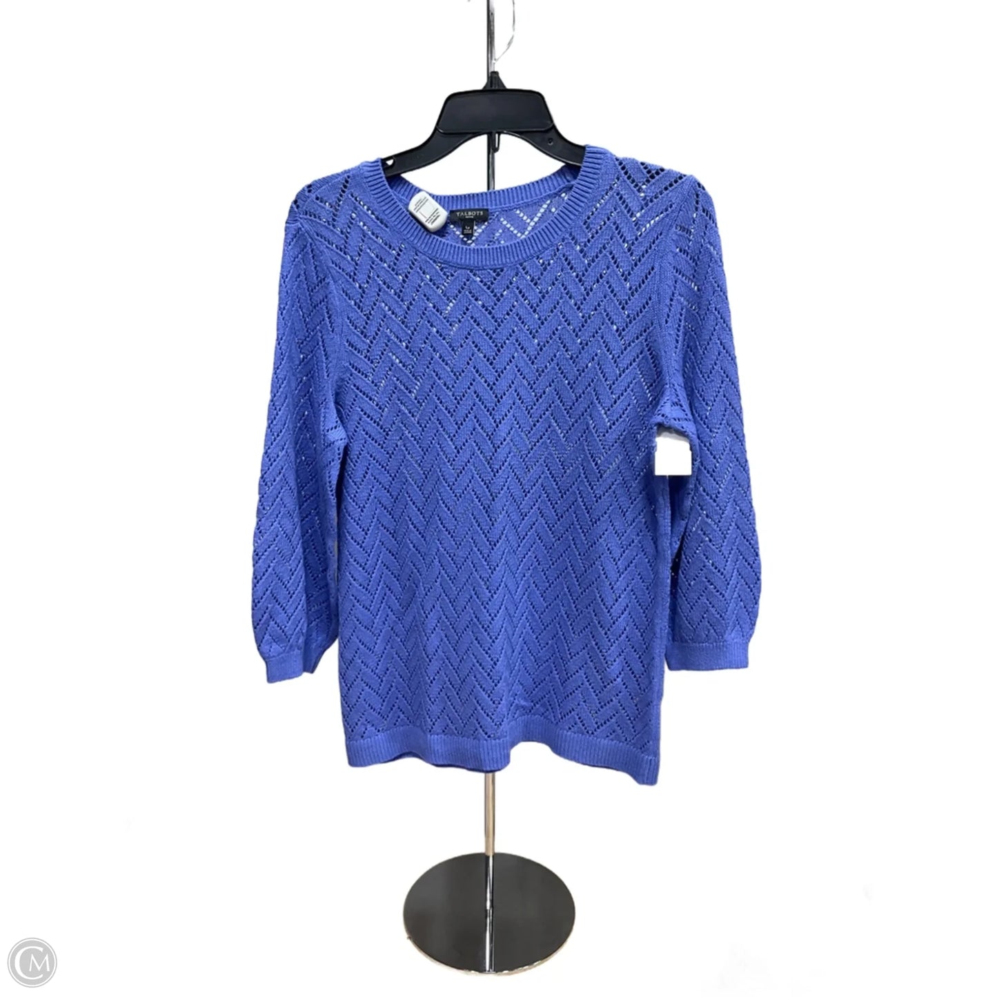 Top Long Sleeve By Talbots In Blue, Size: Lp