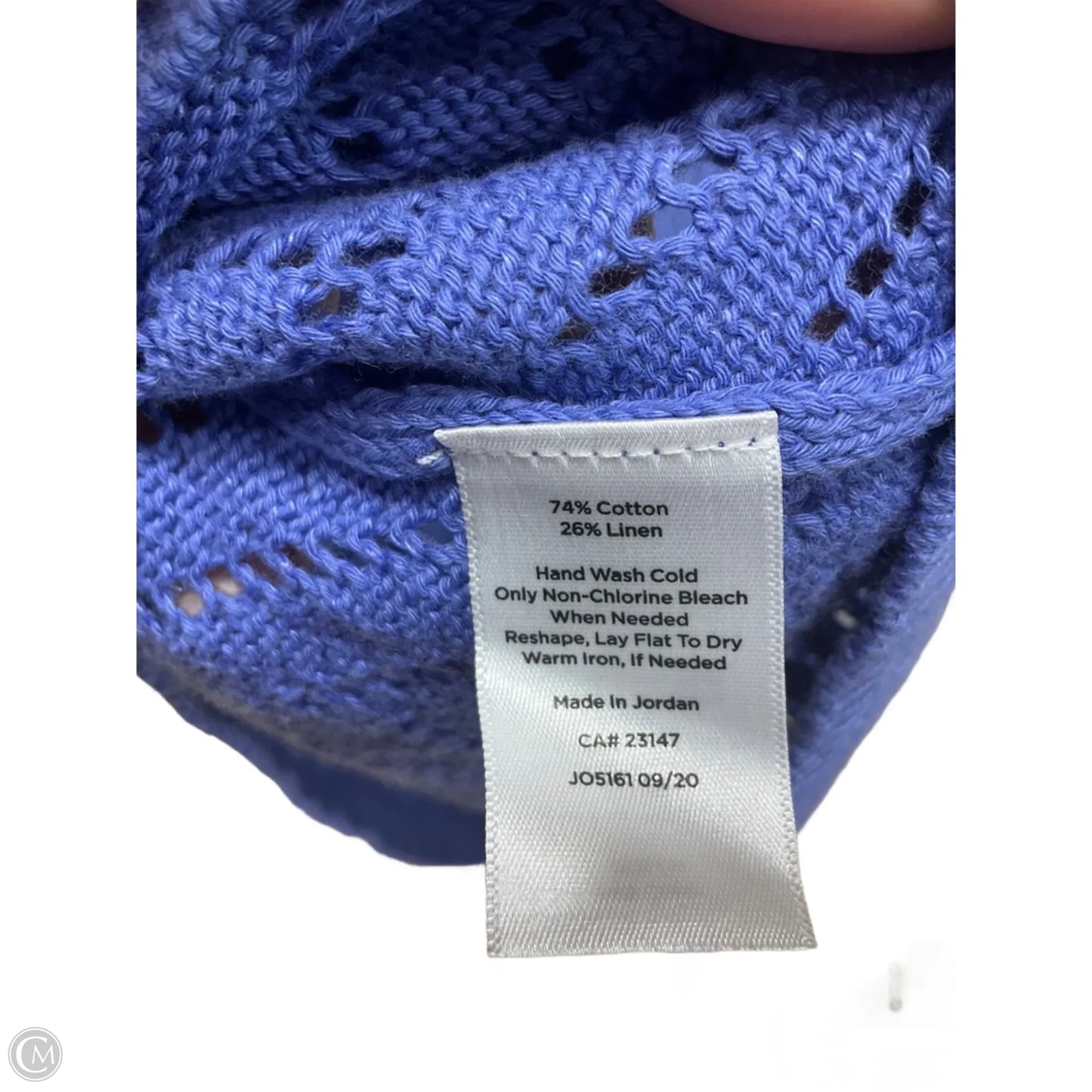 Top Long Sleeve By Talbots In Blue, Size: Lp