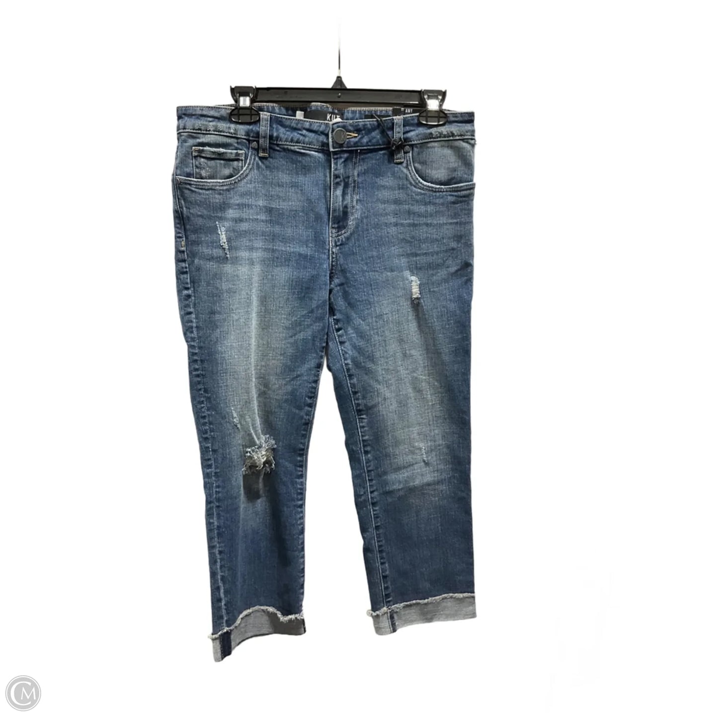 Jeans Cropped By Kut In Blue, Size: 8