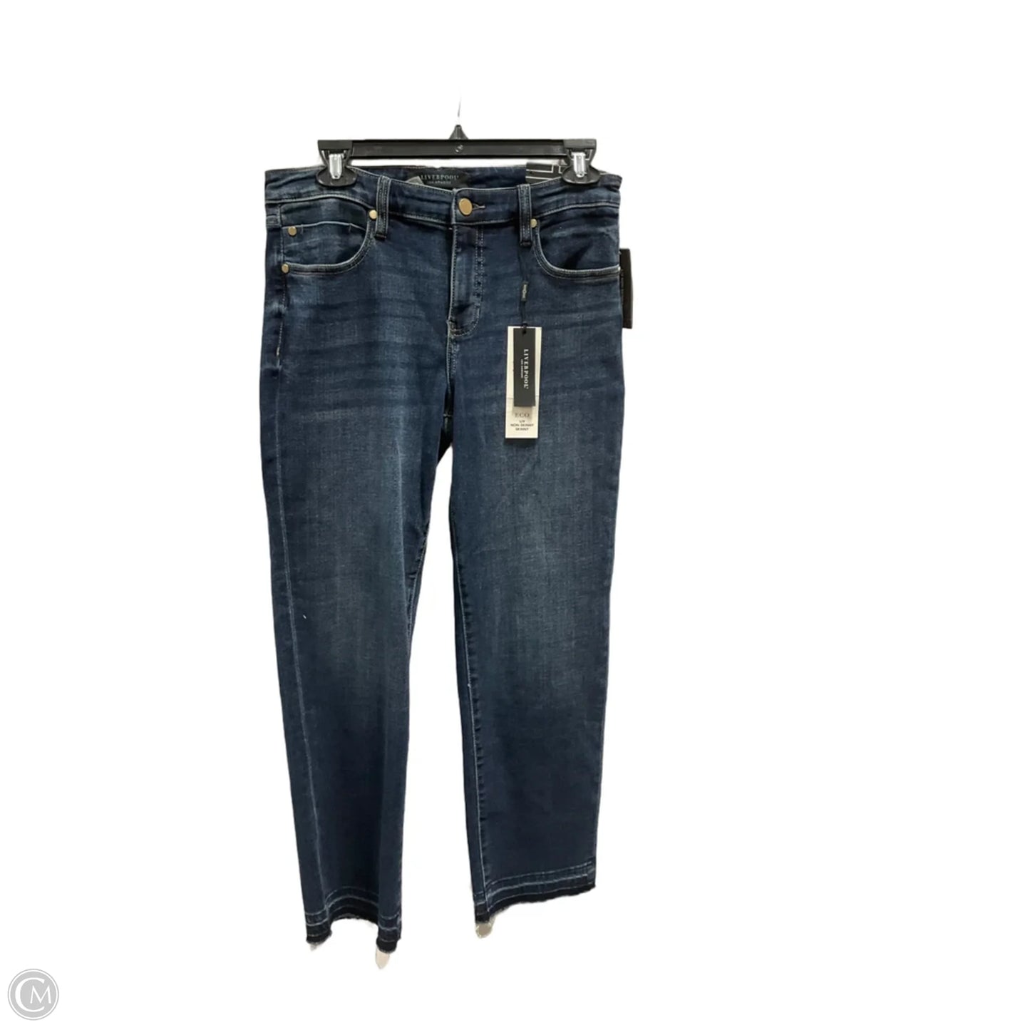 Jeans Straight By Liverpool In Blue, Size: 8