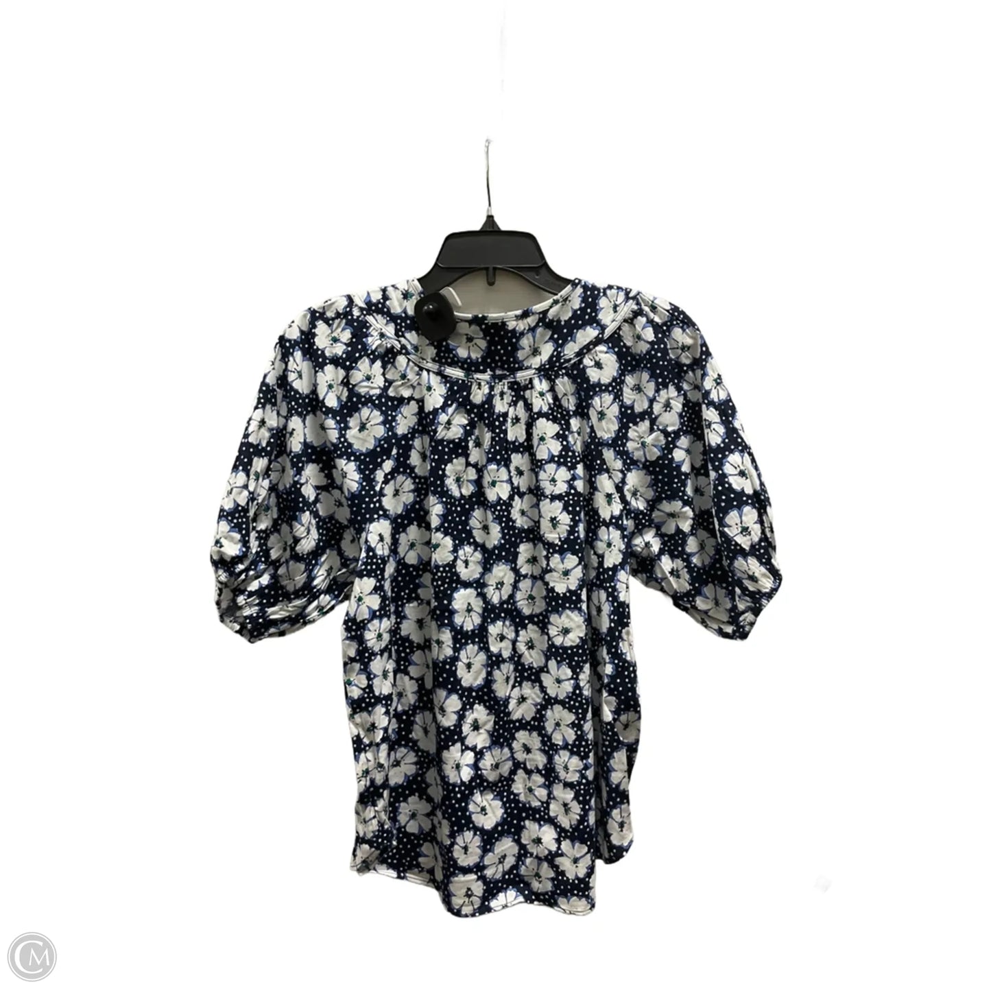 Top Short Sleeve By Loft In Blue, Size: M
