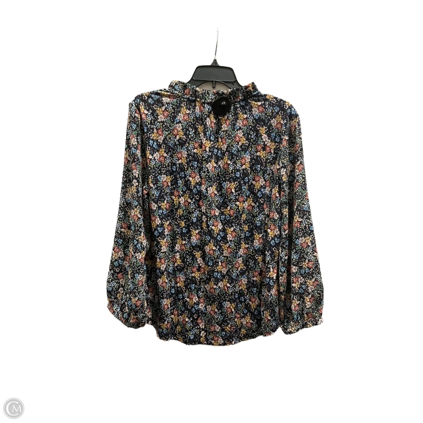 Top Long Sleeve By Loft In Floral Print, Size: M