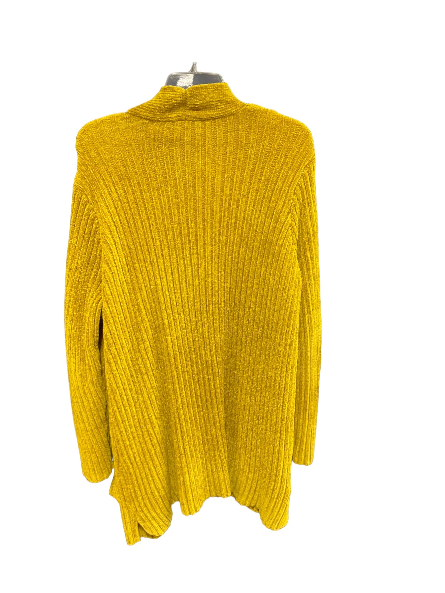 Sweater Cardigan By Apt 9 In Chartreuse, Size: Onesize