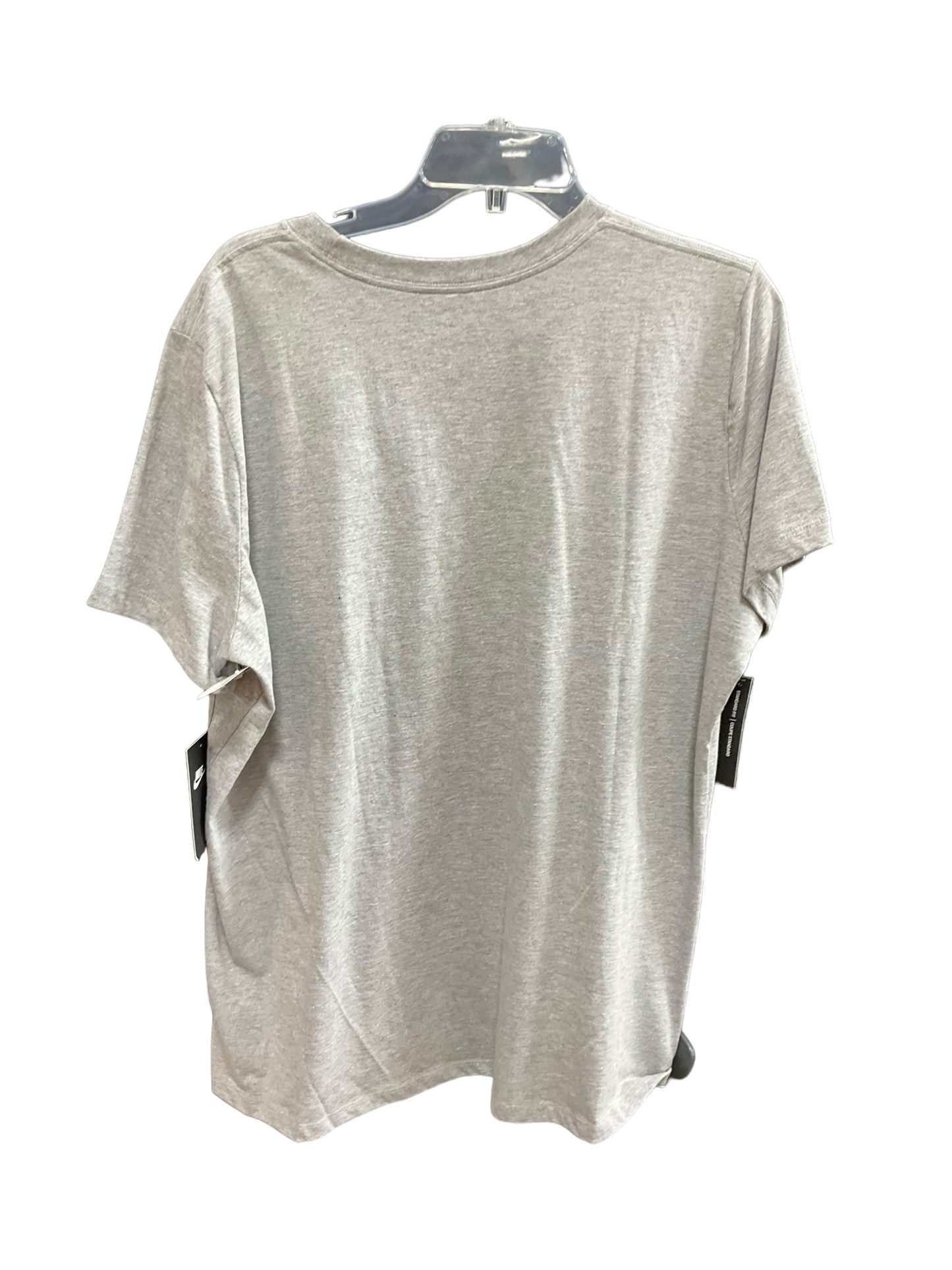 Grey Athletic Top Short Sleeve Nike, Size Xxl