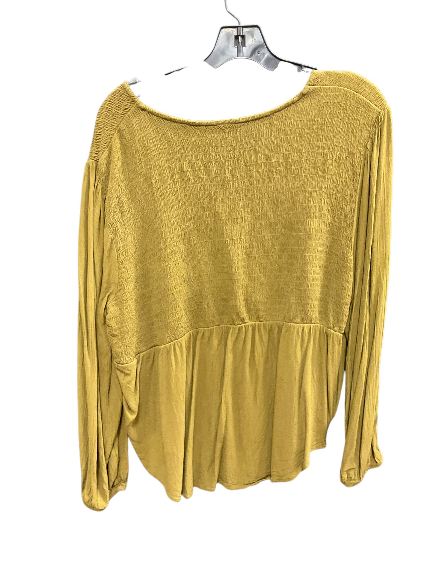 Top Long Sleeve By Sonoma In Green, Size: Xl