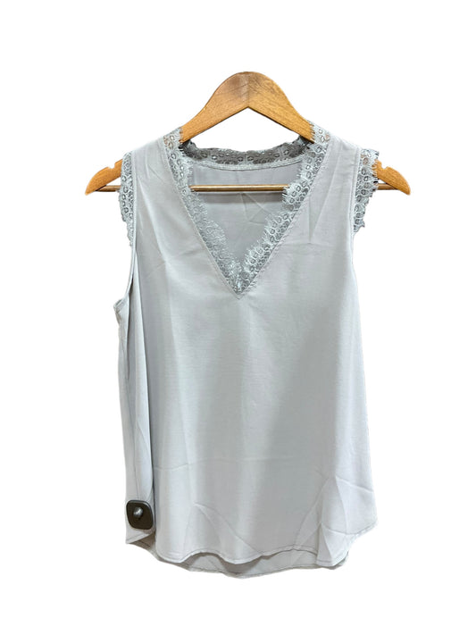 Grey Top Sleeveless Clothes Mentor, Size S