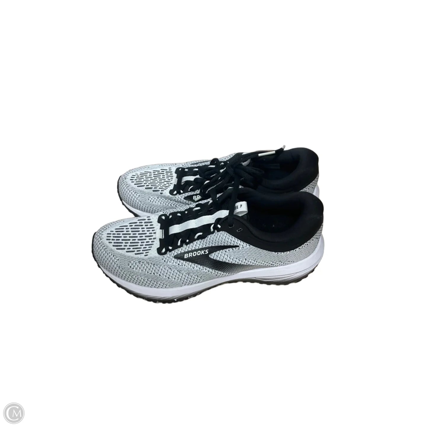 Shoes Athletic By Brooks In Black & White, Size: 9