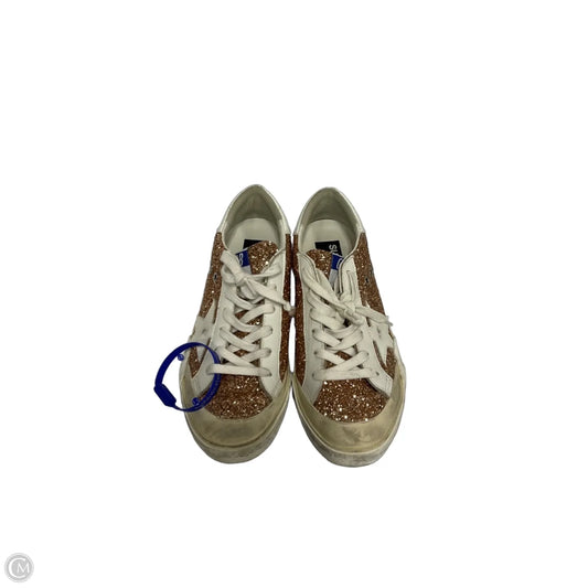 Shoes Luxury Designer By Golden Goose In Rose Gold, Size: 9