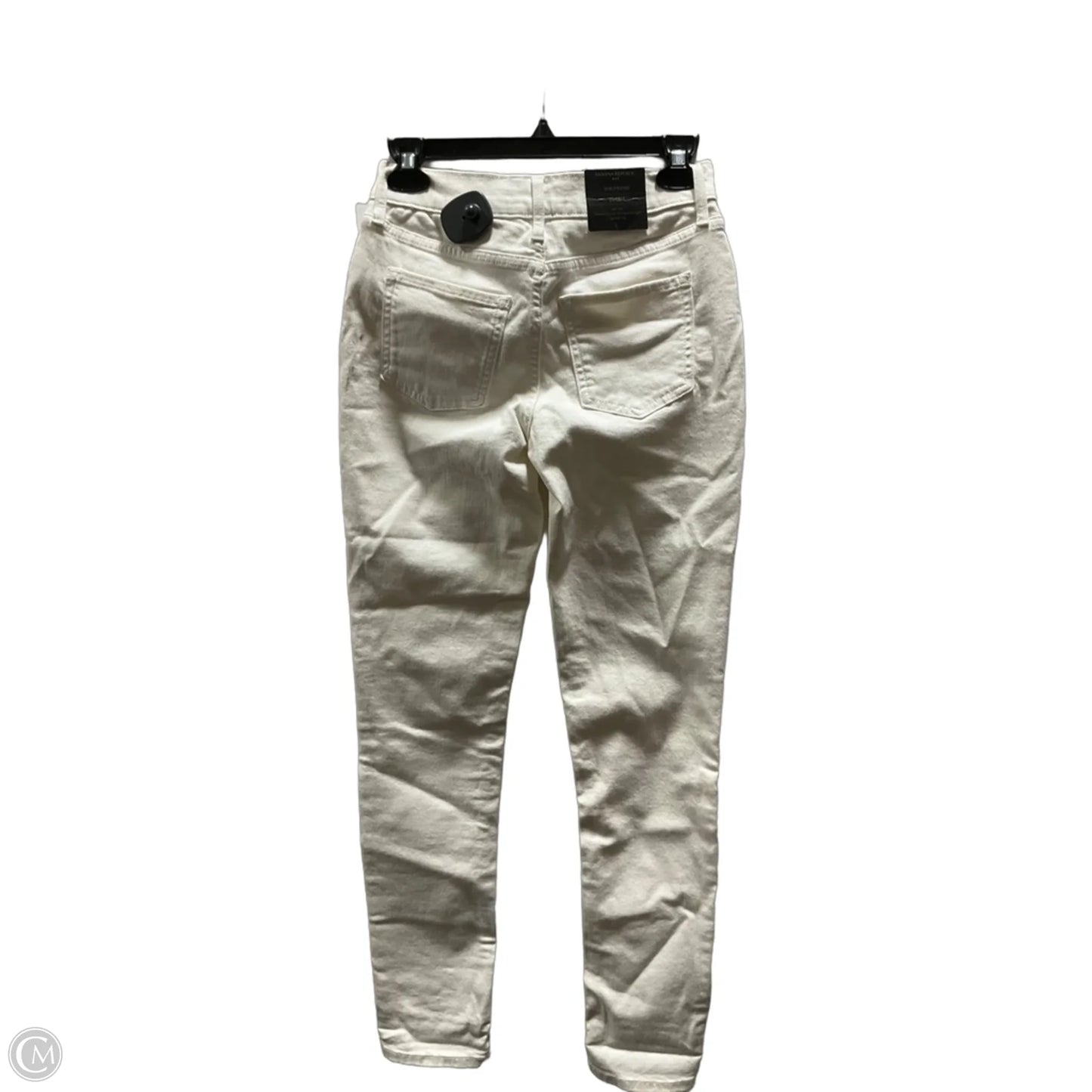Jeans Skinny By Banana Republic In White Denim, Size: 0