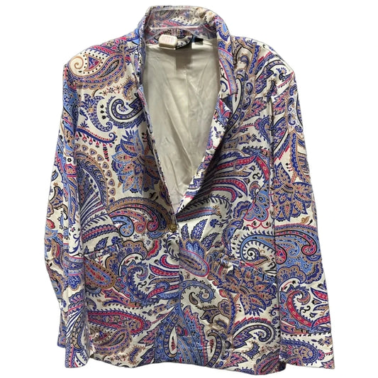 Blazer By Women With Control In Paisley Print, Size: 2x