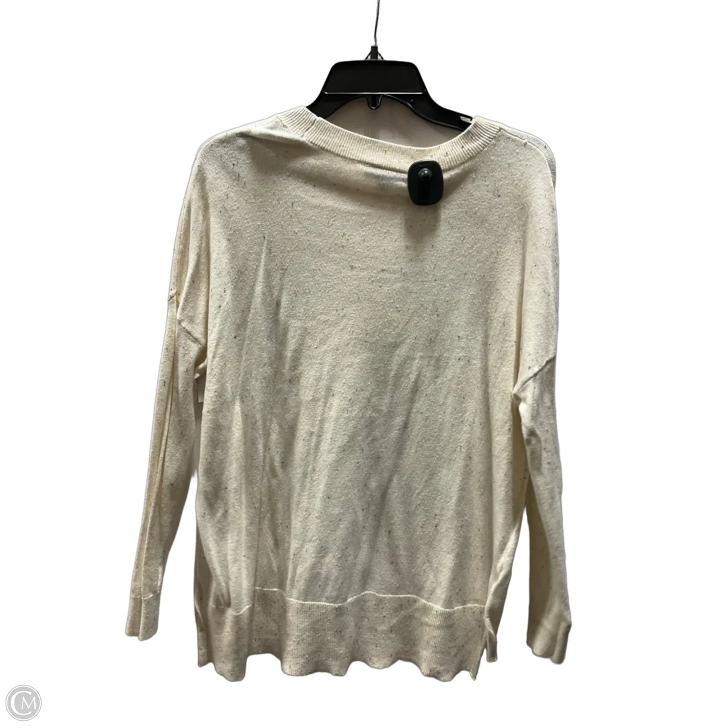 Top Long Sleeve By Loft In Cream, Size: M