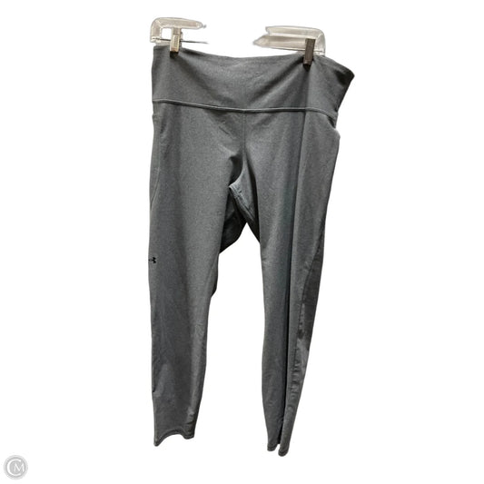 Athletic Leggings By Under Armour In Grey, Size: 2x