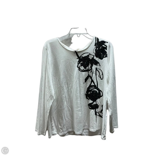 Top Long Sleeve By Chicos In Cream, Size: L