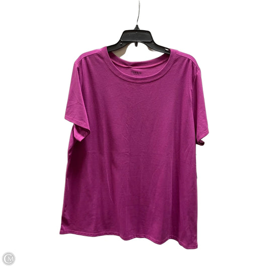 Top Short Sleeve Basic By Torrid In Purple, Size: 2x